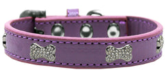 Crystal Bone Premium Dog Collar Size