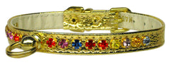 Confetti Crystal Jewelry Dog Collar - # 26 1 Row