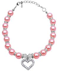 Heart And Pearl Necklace