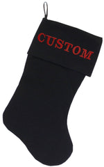 Custom Embroidered Velvet 18 Inch Made In The Usa Christmas Stocking