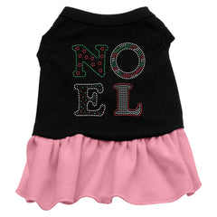 Noel Rhinestone Dress Black with Pink XXXL 