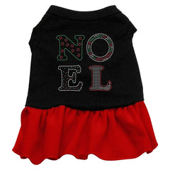 Noel Rhinestone Dress Black with Red XXXL 