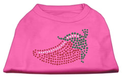 Rhinestone Chili Pepper Shirts Bright Pink XXXL(20)