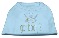 Got Booty? Rhinestone Shirts Baby Blue XXXL