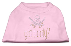 Got Booty? Rhinestone Shirts Light Pink XXXL