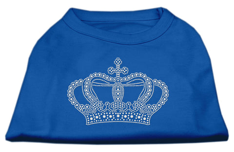 Rhinestone Crown Shirts Blue XXXL