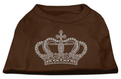 Rhinestone Crown Shirts Brown XXXL