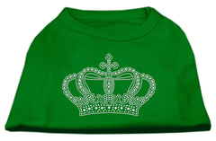 Rhinestone Crown Shirts Emerald Green XXXL