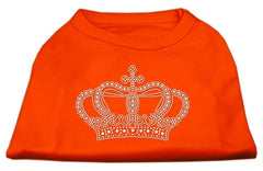 Rhinestone Crown Shirts Orange XXXL