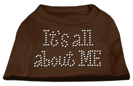 It's All About Me Rhinestone Shirts Brown XXXL (20)