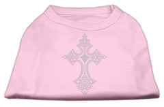Rhinestone Cross Shirts Light Pink XXXL(20)
