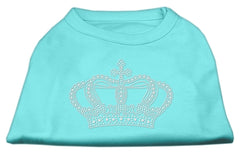 Rhinestone Crown Shirts Aqua XXXL
