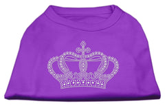 Rhinestone Crown Shirts Purple XXXL