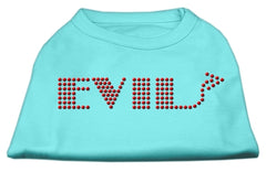 Evil Rhinestone Shirts Aqua XXXL