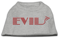 Evil Rhinestone Shirts Grey XXXL