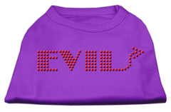 Evil Rhinestone Shirts Purple XXXL