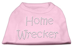 Home Wrecker Rhinestone Shirts Light Pink XXXL(20)