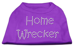 Home Wrecker Rhinestone Shirts Purple XXXL(20)