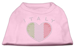 Italy Rhinestone Shirts Light Pink XXXL(20)