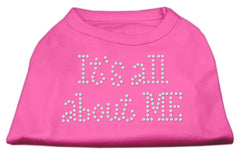 It's All About Me Rhinestone Shirts Bright Pink XXXL(20)