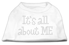 It's All About Me Rhinestone Shirts White XXXL(20)