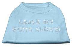 Leave My Bone Alone! Rhinestone Shirts Baby Blue XXXL(20)