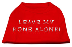 Leave My Bone Alone! Rhinestone Shirts Red XXXL(20)