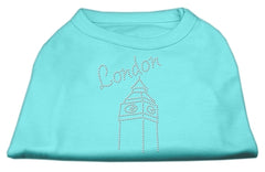 London Rhinestone Shirts Aqua XXXL(20)