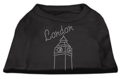 London Rhinestone Shirts Black XXXL(20)