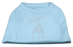 London Rhinestone Shirts Baby Blue XXXL(20)