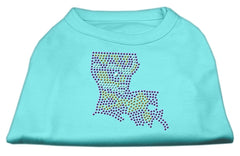 Louisiana Rhinestone Shirts Aqua XXXL(20)