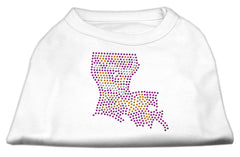 Louisiana Rhinestone Shirts White XXXL(20)