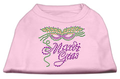 Mardi Gras Rhinestud Shirt Light Pink XXXL(20)