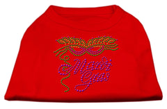 Mardi Gras Rhinestud Shirt Red XXXL(20)