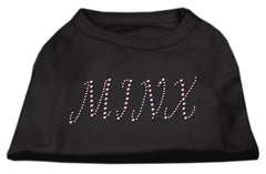 Minx Rhinestone Shirts Black XXXL(20)