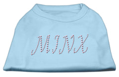 Minx Rhinestone Shirts Baby Blue XXXL(20)