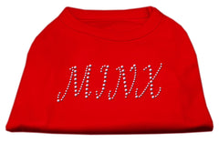 Minx Rhinestone Shirts Red XXXL(20)