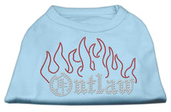 Outlaw Rhinestone Shirts Baby Blue XXXL(20)