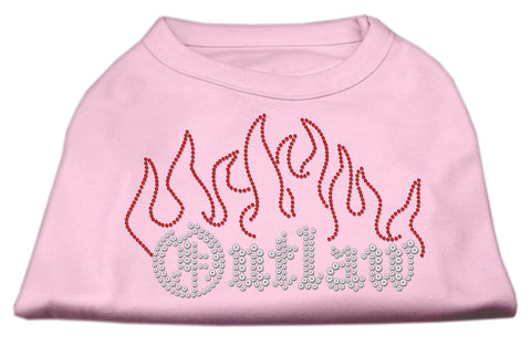 Outlaw Rhinestone Shirts Light Pink XXXL(20)