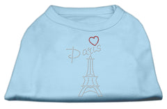Paris Rhinestone Shirts Baby Blue XXXL(20)