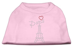 Paris Rhinestone Shirts Light Pink XXXL(20)