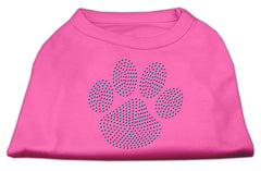 Blue Paw Rhinestud Shirt Bright Pink XXXL(20)