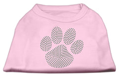 Green Paw Rhinestud Shirts Light Pink XXXL(20)
