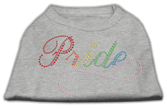 Rainbow Pride Rhinestone Shirts Grey XXXL