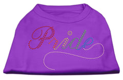 Rainbow Pride Rhinestone Shirts Purple XXXL
