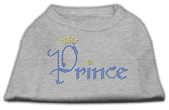 Prince Rhinestone Shirts Grey XXXL(20)
