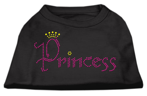 Princess Rhinestone Shirts Black XXXL