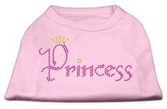 Princess Rhinestone Shirts Light Pink XXXL