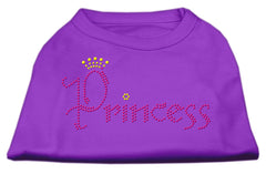 Princess Rhinestone Shirts Purple XXXL