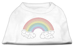 Rhinestone Rainbow Shirts White XXXL